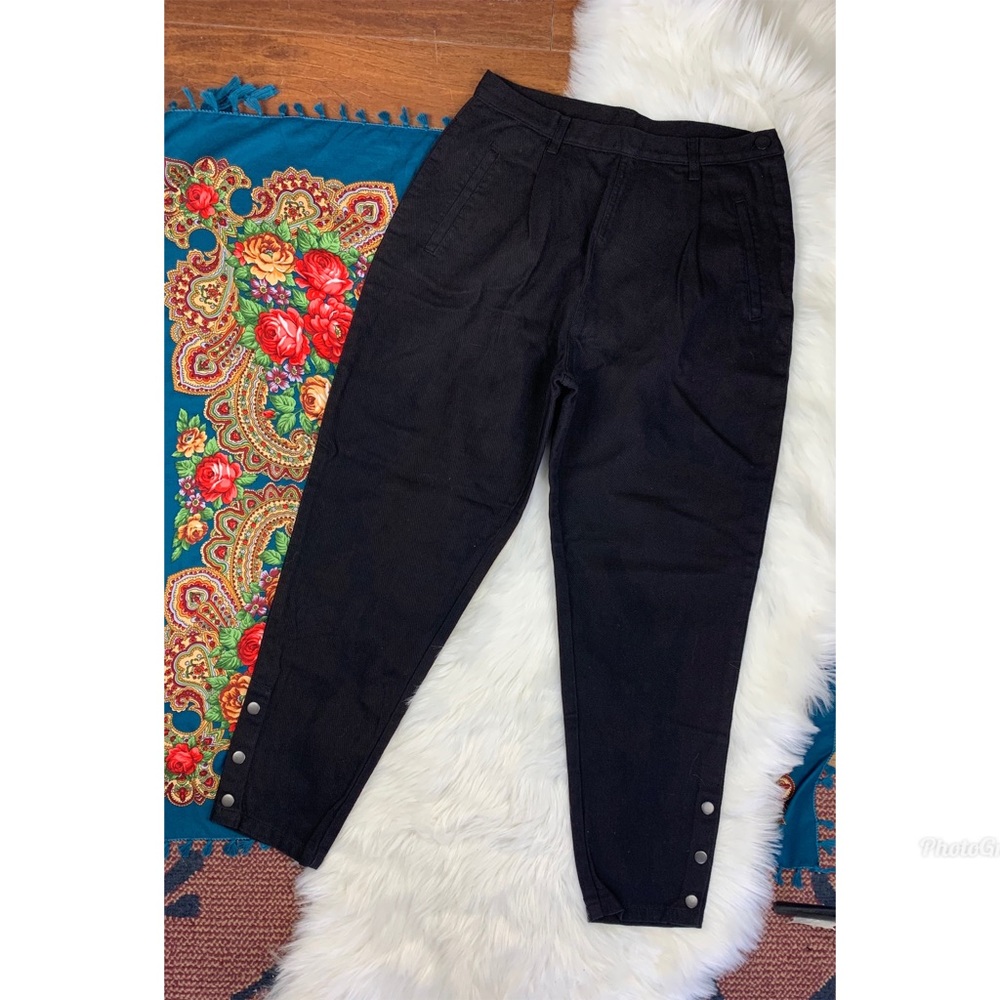 OAK Black Side Zip Baggy Jean - Picture 3 of 12